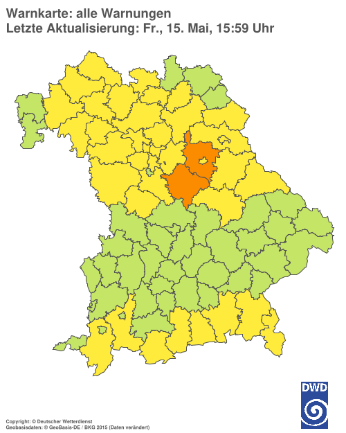 Aktuelle Wetterwarnungen für  Hannover