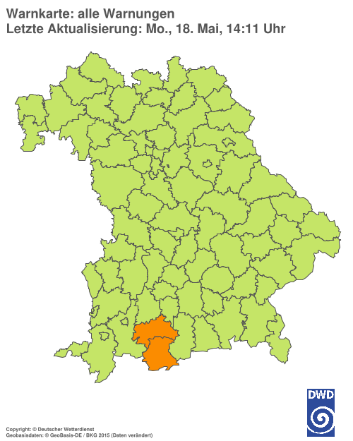Aktuelle Wetterwarnungen für  Hannover