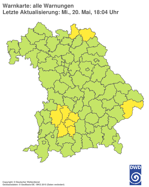 Aktuelle Wetterwarnungen für  Hannover