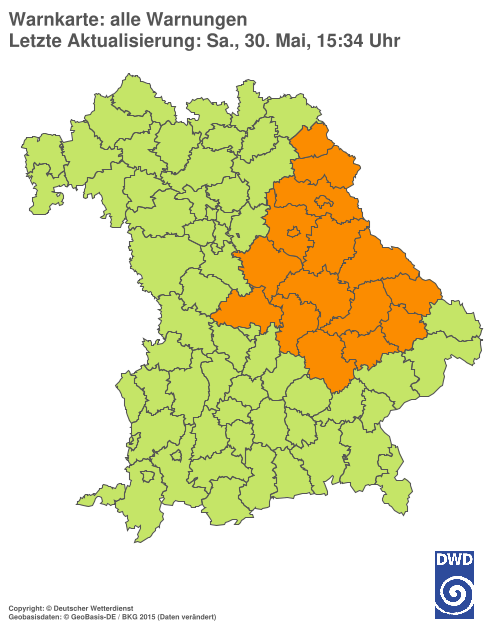 Aktuelle Wetterwarnungen für  Hannover