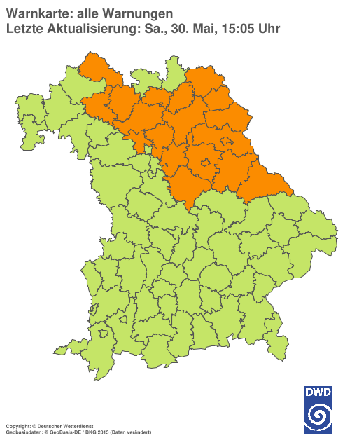 Aktuelle Wetterwarnungen für  Hannover