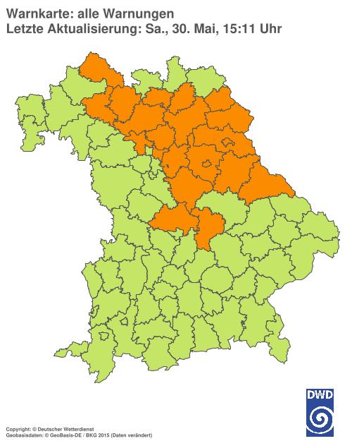 Aktuelle Wetterwarnungen für  Hannover