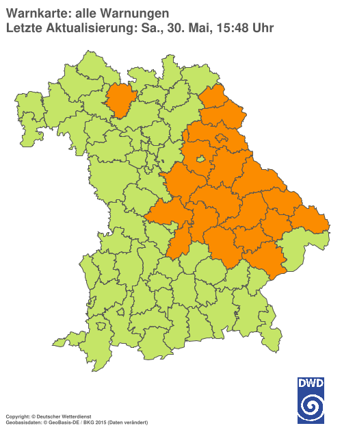 Aktuelle Wetterwarnungen für  Hannover
