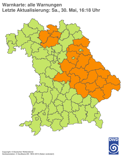 Aktuelle Wetterwarnungen für  Hannover