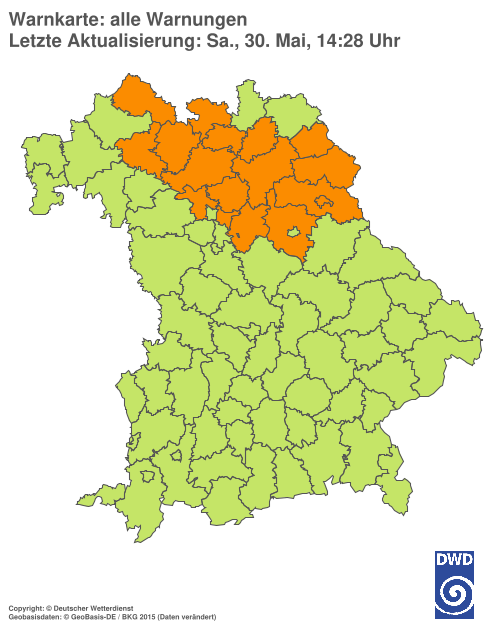 Aktuelle Wetterwarnungen für  Hannover