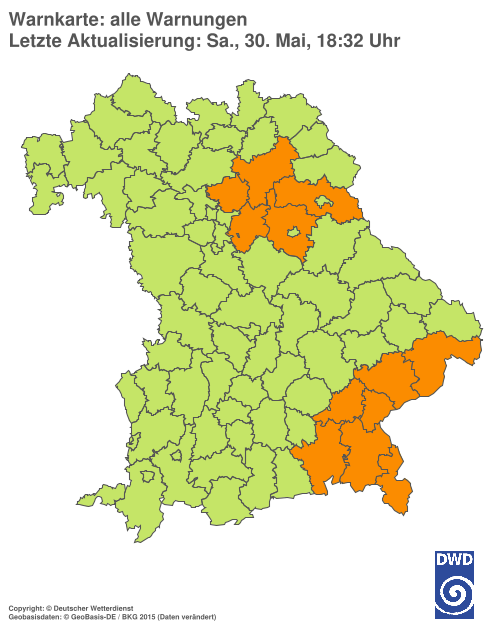 Aktuelle Wetterwarnungen für  Hannover