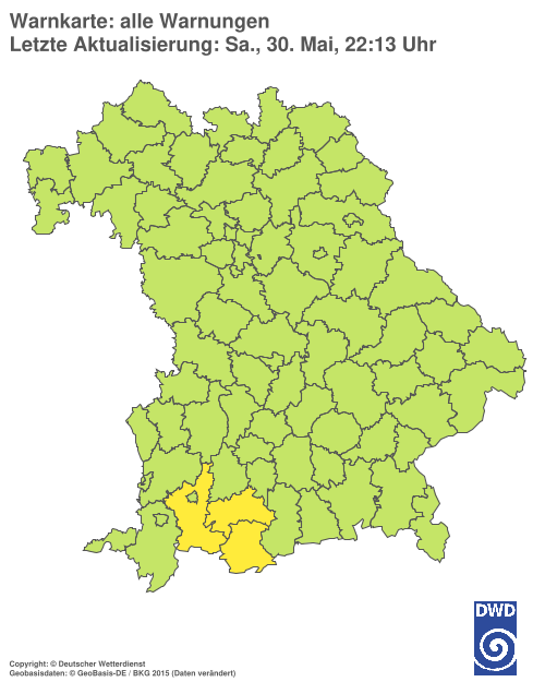 Aktuelle Wetterwarnungen für  Hannover