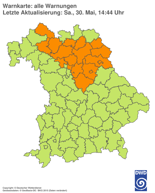 Aktuelle Wetterwarnungen für  Hannover
