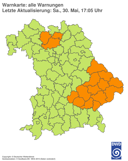 Aktuelle Wetterwarnungen für  Hannover