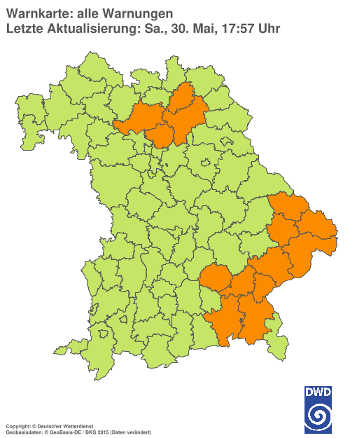 Aktuelle Wetterwarnungen für  Hannover