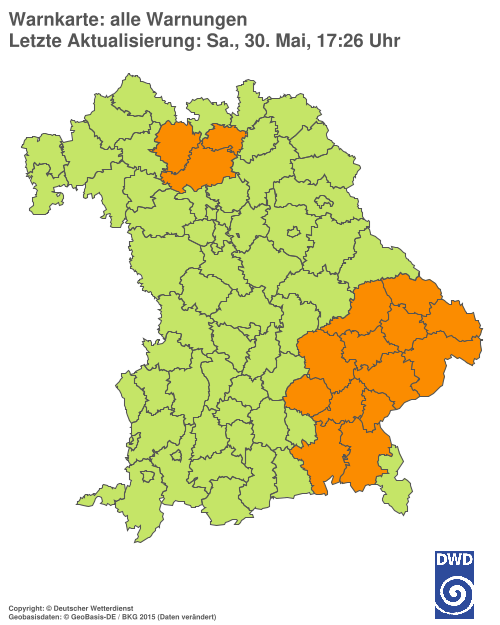 Aktuelle Wetterwarnungen für  Hannover