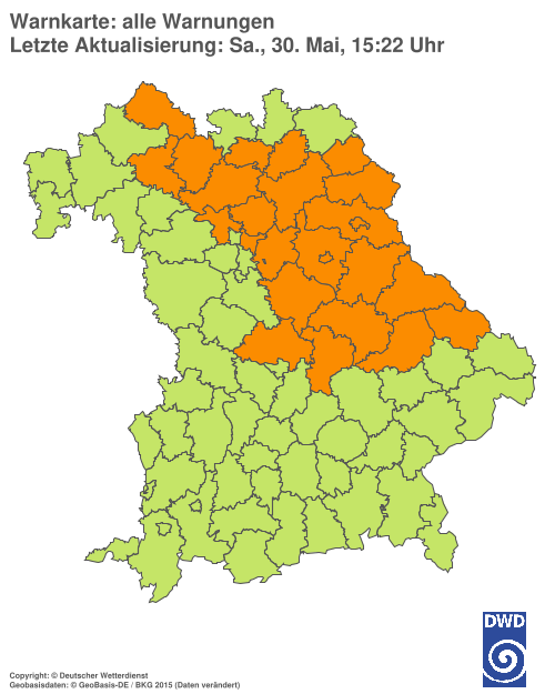 Aktuelle Wetterwarnungen für  Hannover