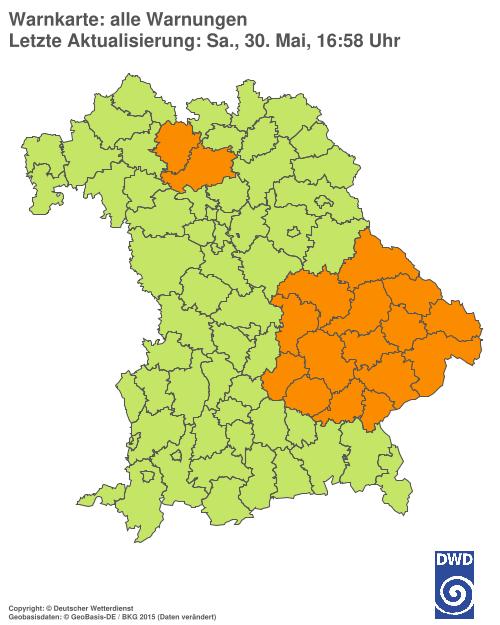 Aktuelle Wetterwarnungen für  Hannover