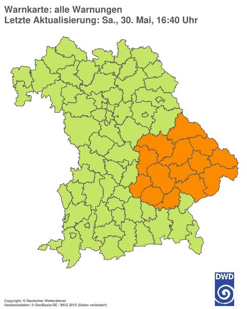 Aktuelle Wetterwarnungen für  Hannover
