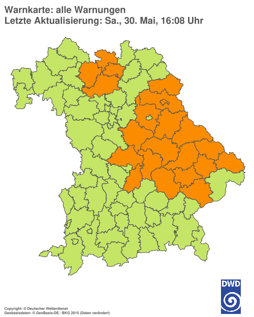Aktuelle Wetterwarnungen für  Hannover