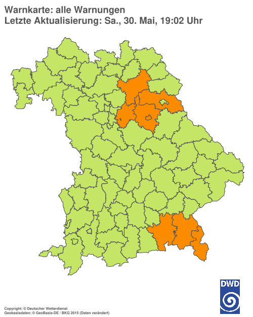Aktuelle Wetterwarnungen für  Hannover