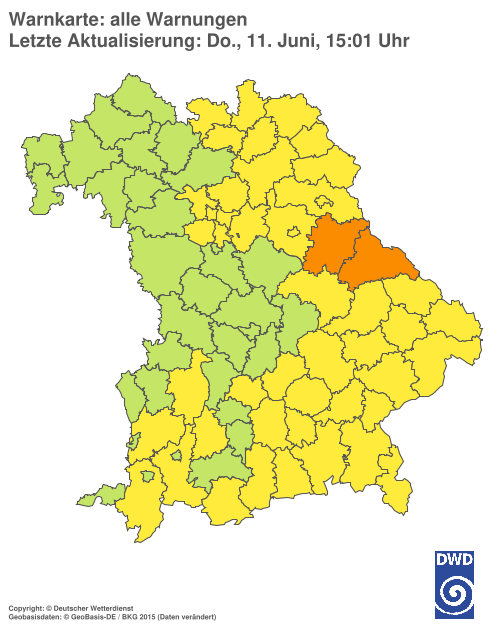 Aktuelle Wetterwarnungen für  Hannover