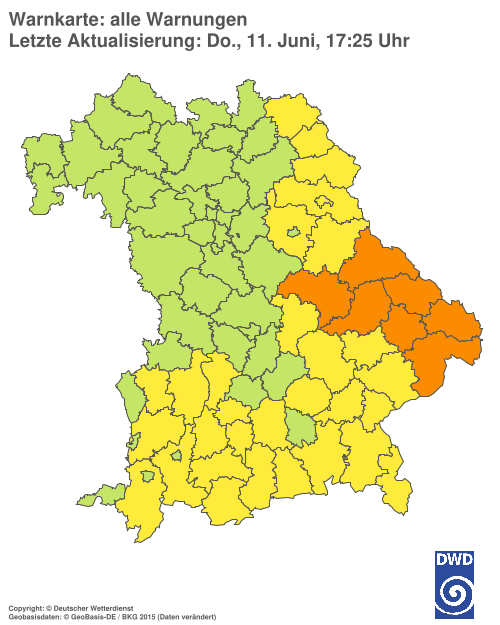 Aktuelle Wetterwarnungen für  Hannover