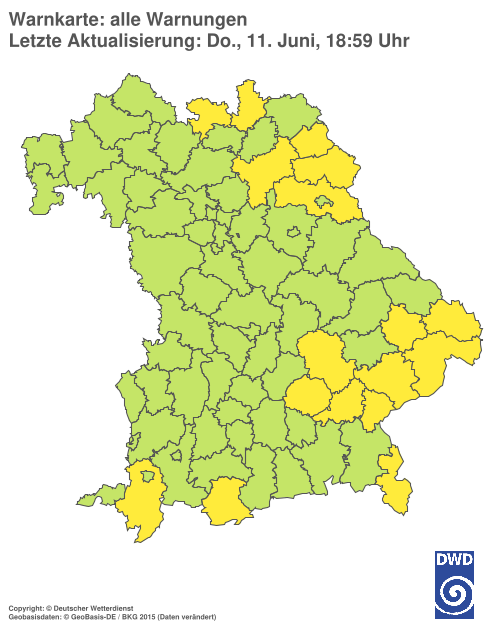Aktuelle Wetterwarnungen für  Hannover