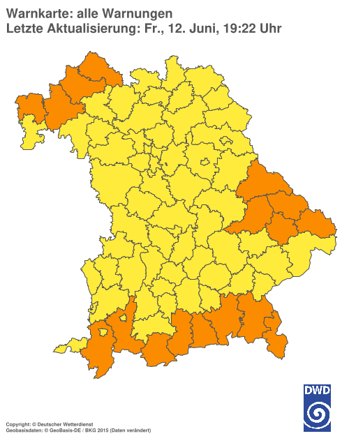Aktuelle Wetterwarnungen für  Hannover