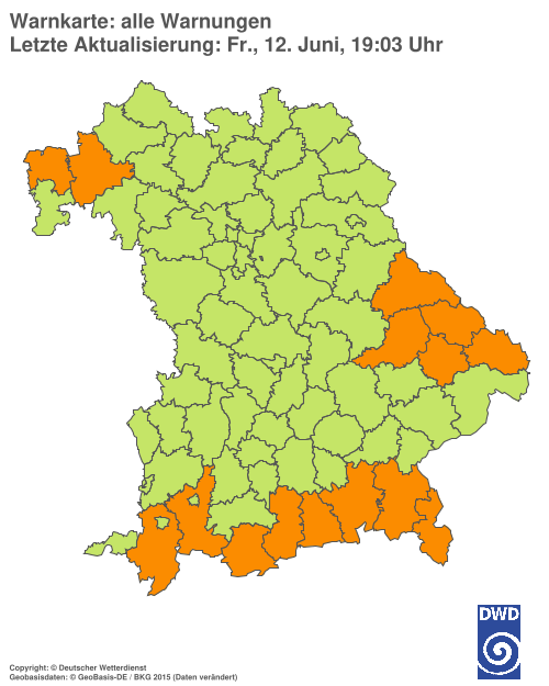 Aktuelle Wetterwarnungen für  Hannover