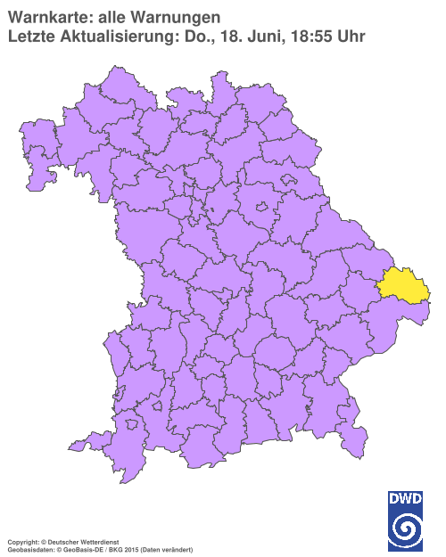 Aktuelle Wetterwarnungen für  Hannover
