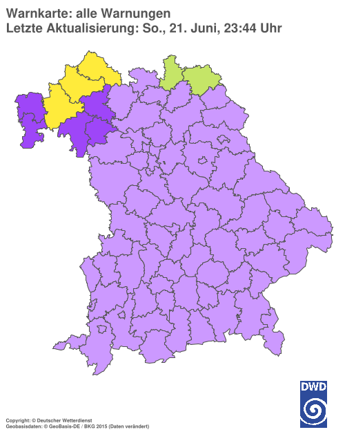 Aktuelle Wetterwarnungen für  Hannover