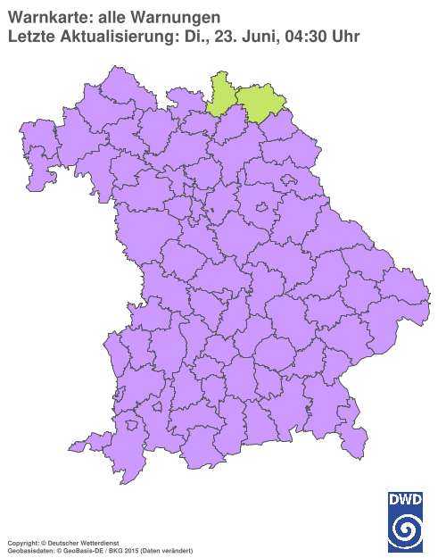 Aktuelle Wetterwarnungen für  Hannover