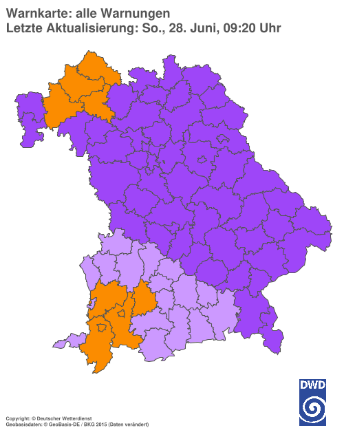 Aktuelle Wetterwarnungen für  Hannover