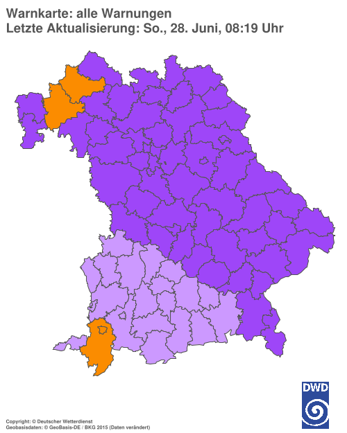 Aktuelle Wetterwarnungen für  Hannover