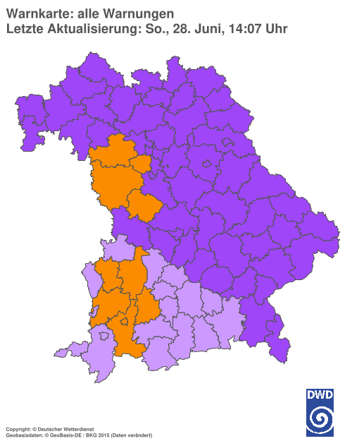 Aktuelle Wetterwarnungen für  Hannover