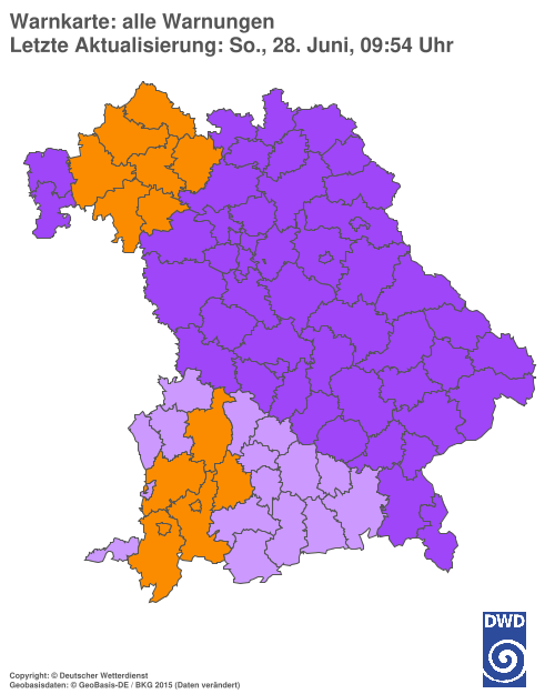 Aktuelle Wetterwarnungen für  Hannover