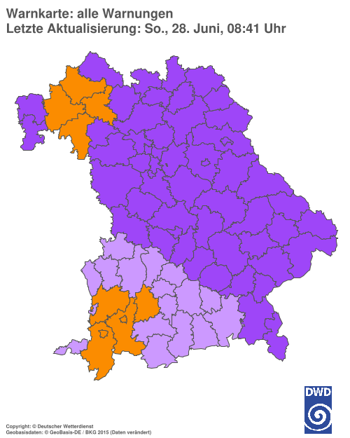Aktuelle Wetterwarnungen für  Hannover