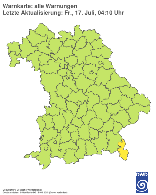 Aktuelle Wetterwarnungen für  Hannover