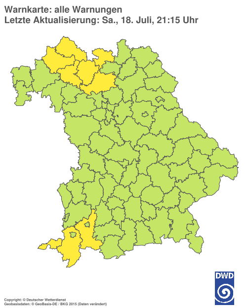Aktuelle Wetterwarnungen für  Hannover