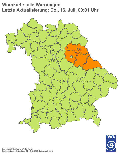 Aktuelle Wetterwarnungen für  Hannover
