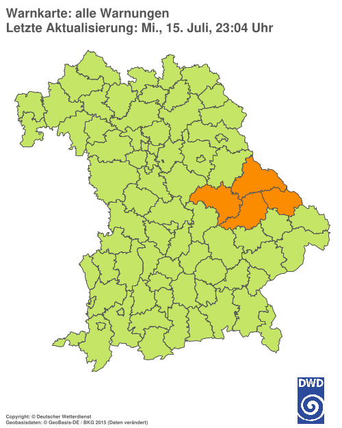 Aktuelle Wetterwarnungen für  Hannover