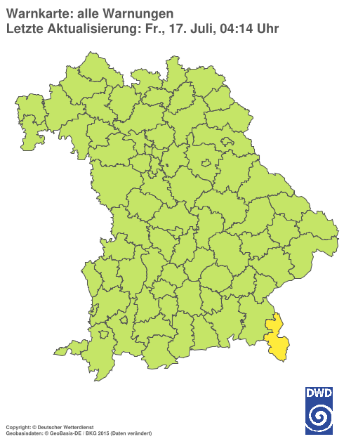Aktuelle Wetterwarnungen für  Hannover