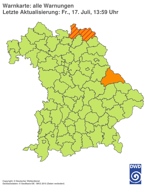 Aktuelle Wetterwarnungen für  Hannover
