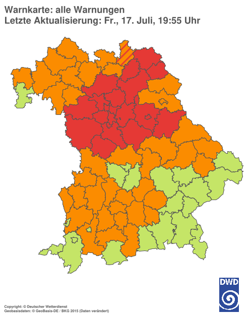 Aktuelle Wetterwarnungen für  Hannover