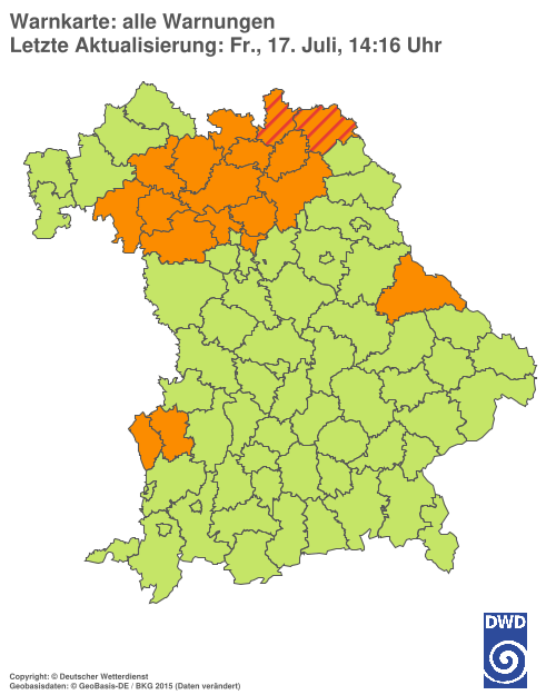 Aktuelle Wetterwarnungen für  Hannover