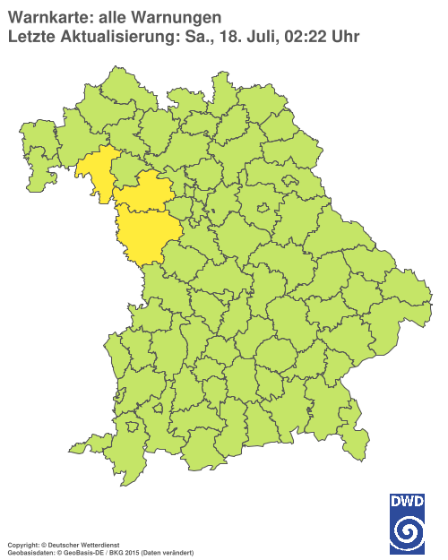 Aktuelle Wetterwarnungen für  Hannover