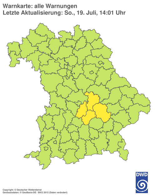 Aktuelle Wetterwarnungen für  Hannover
