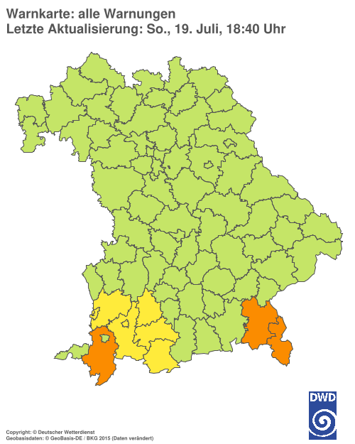 Aktuelle Wetterwarnungen für  Hannover