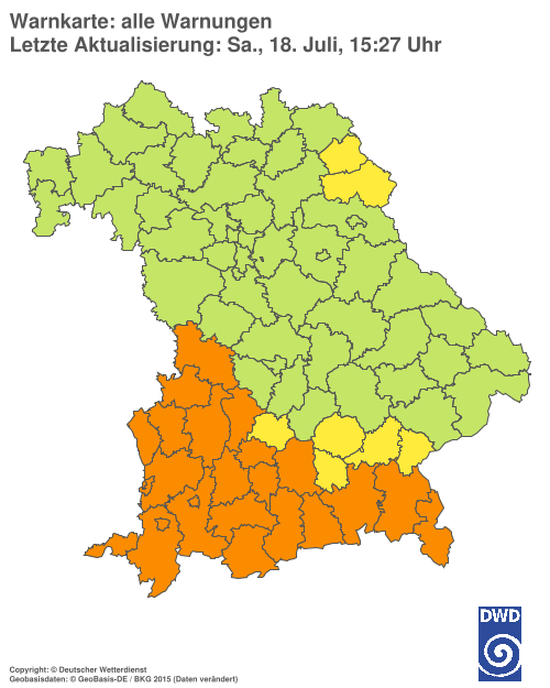 Aktuelle Wetterwarnungen für  Hannover
