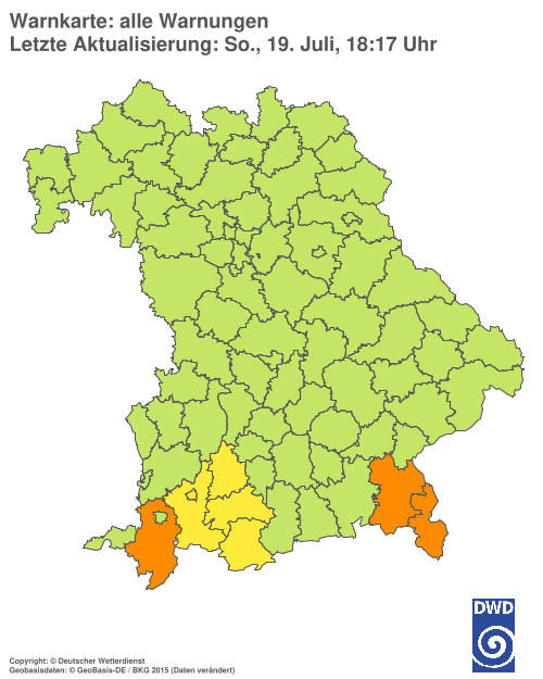 Aktuelle Wetterwarnungen für  Hannover
