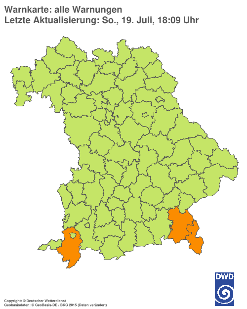 Aktuelle Wetterwarnungen für  Hannover