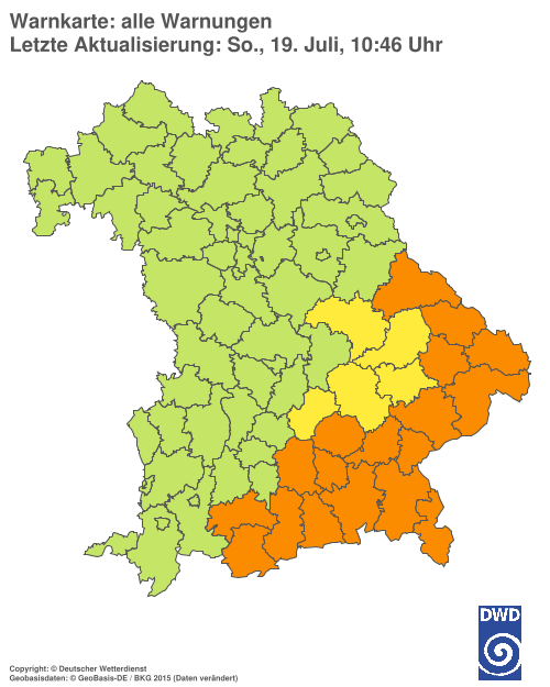Aktuelle Wetterwarnungen für  Hannover