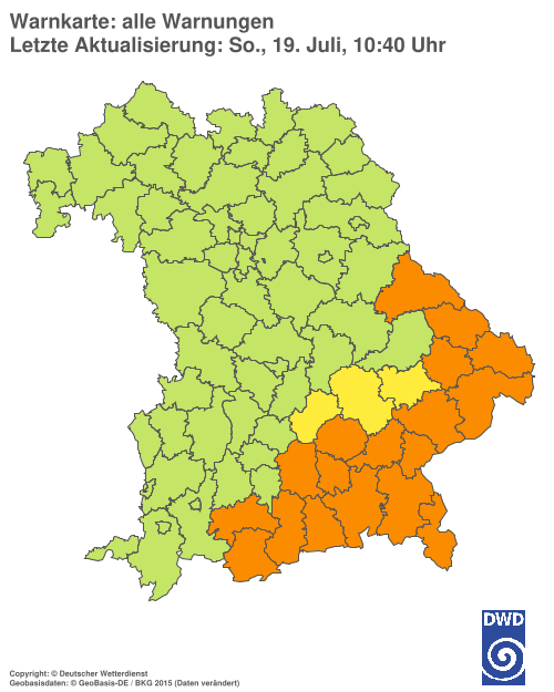Aktuelle Wetterwarnungen für  Hannover
