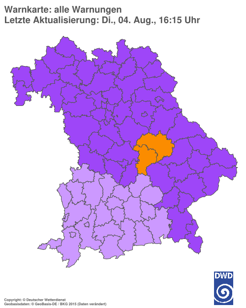 Aktuelle Wetterwarnungen für  Hannover